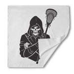 Lacrosse Skull Print Silk Bandana