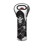 Lacrosse Skull Print Single Neoprene Wine Tote