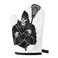 Lacrosse Skull Print Single Oven Mitt