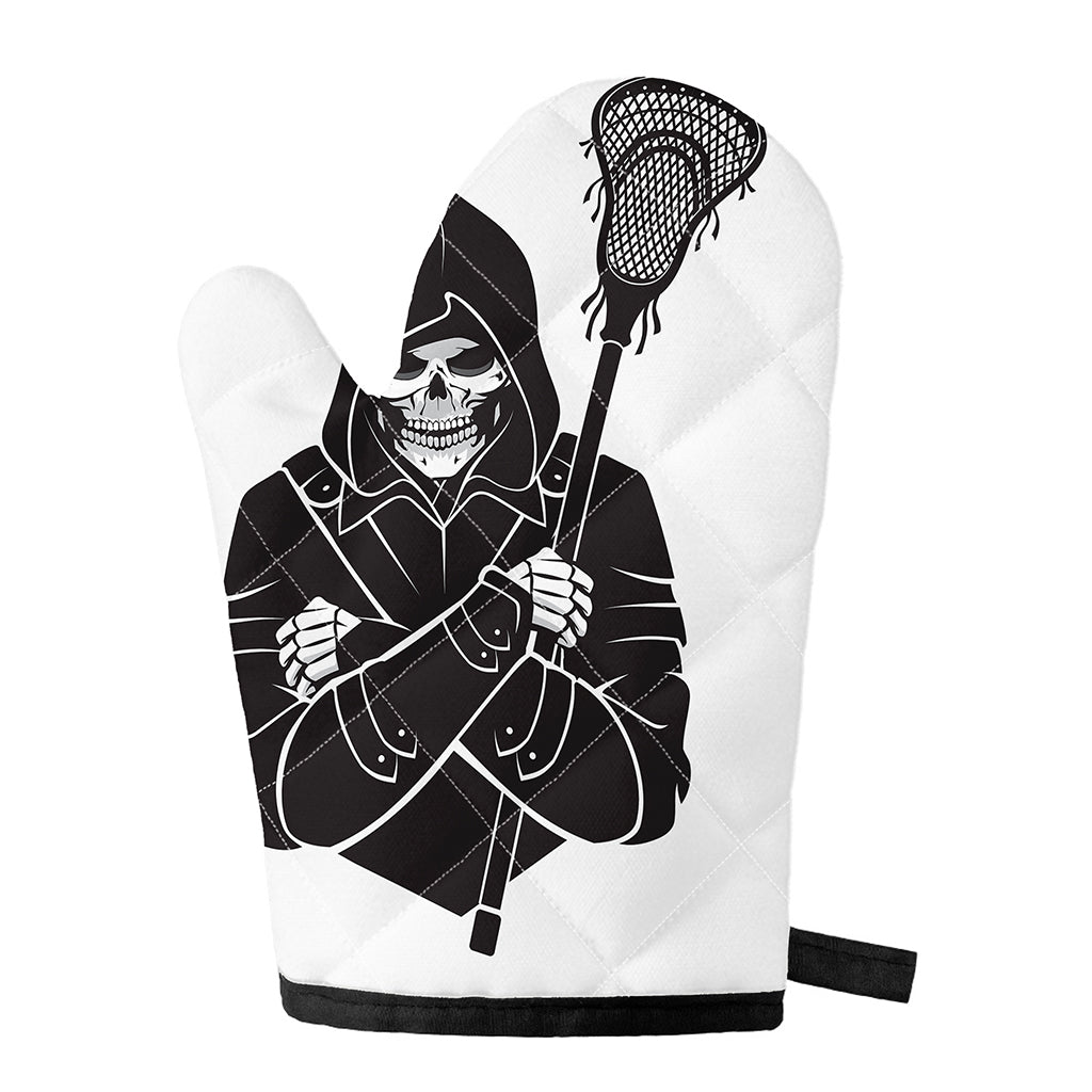 Lacrosse Skull Print Single Oven Mitt