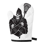 Lacrosse Skull Print Single Oven Mitt
