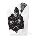 Lacrosse Skull Print Single Oven Mitt
