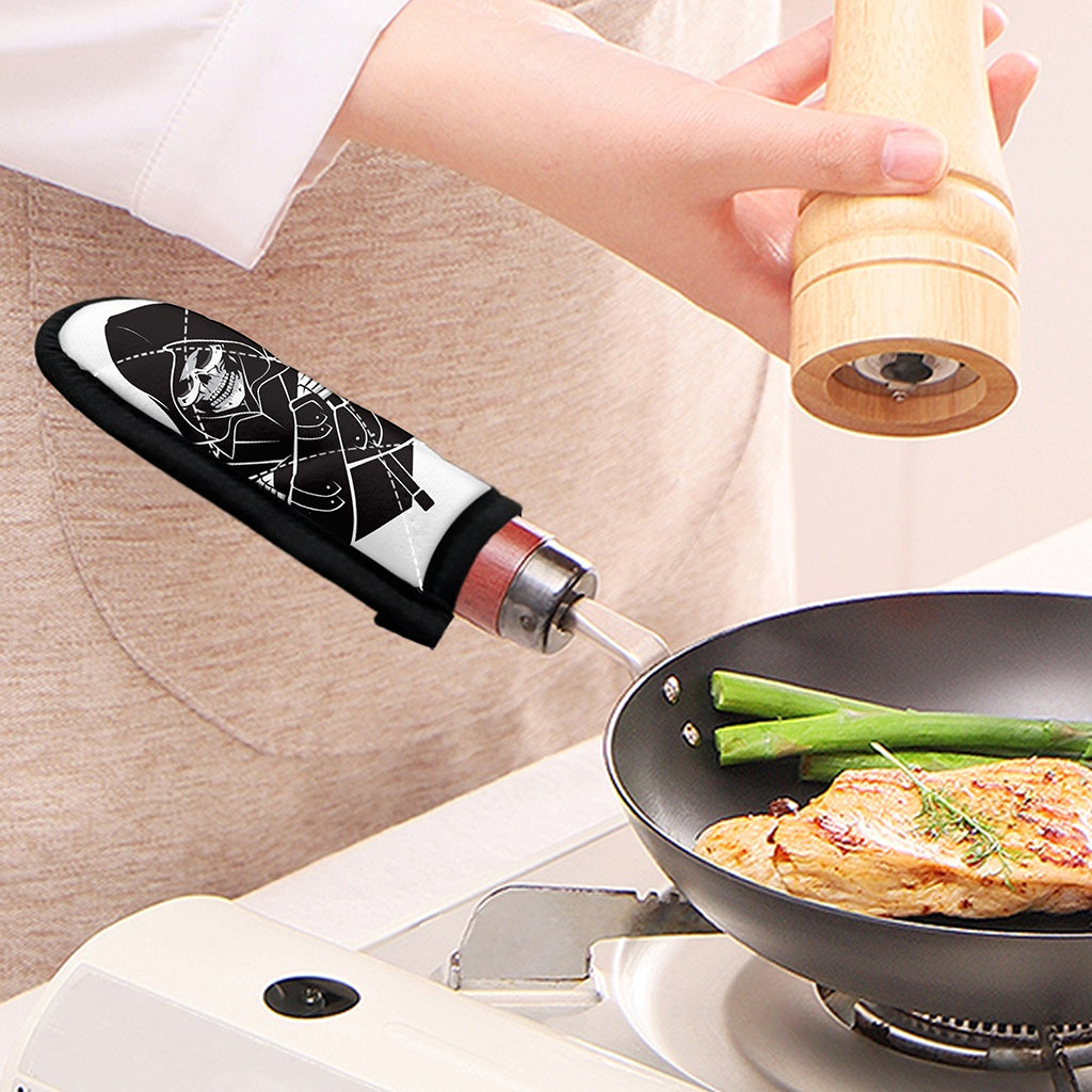 Lacrosse Skull Print Skillet Handle Cover
