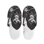 Lacrosse Skull Print Slippers