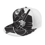 Lacrosse Skull Print Snapback Cap