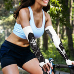 Lacrosse Skull Print Sun Protection Arm Sleeves