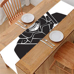 Lacrosse Skull Print Table Runner