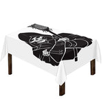 Lacrosse Skull Print Tablecloth