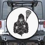 Lacrosse Skull Print Tire Cover With Camera Hole