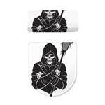Lacrosse Skull Print Toilet Lid And Tank Cover Set