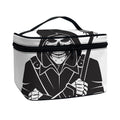 Lacrosse Skull Print Travel Makeup Bag