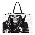 Lacrosse Skull Print Utility Tote Bag