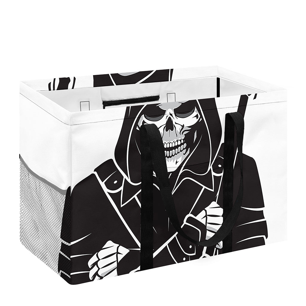 Lacrosse Skull Print Utility Tote Bag