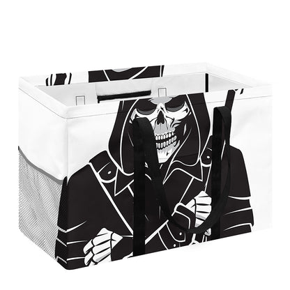 Lacrosse Skull Print Utility Tote Bag