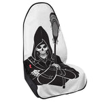 Lacrosse Skull Print Waterproof Car Seat Cover