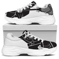 Lacrosse Skull Print White Chunky Shoes