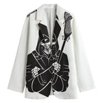 Lacrosse Skull Print Women's Blazer