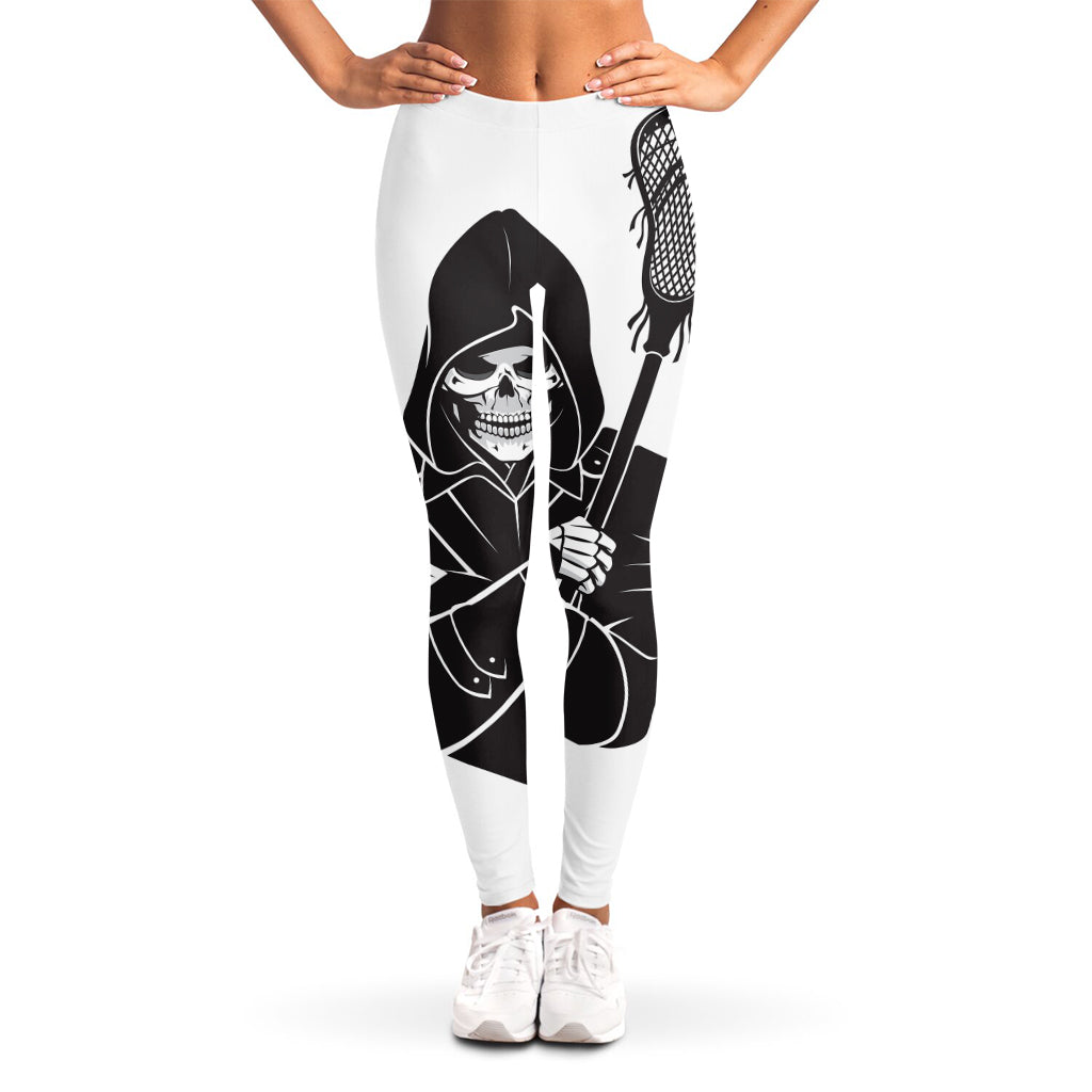 Lacrosse Skull Print Women's Leggings