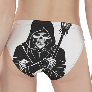 Lacrosse Skull Print Women's Panties