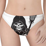 Lacrosse Skull Print Women's Thong