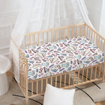 Lacrosse Sport Pattern Print Baby Crib Sheet