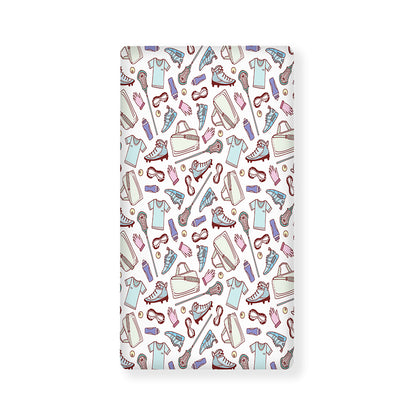 Lacrosse Sport Pattern Print Baby Crib Sheet