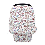 Lacrosse Sport Pattern Print Baby Seat Cover