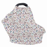 Lacrosse Sport Pattern Print Baby Seat Cover
