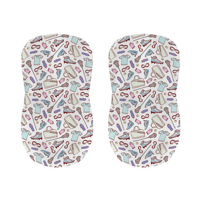 Lacrosse Sport Pattern Print Bar Stool Covers
