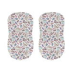 Lacrosse Sport Pattern Print Bar Stool Covers