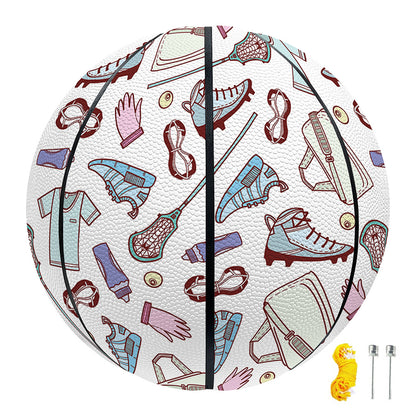 Lacrosse Sport Pattern Print Basketball