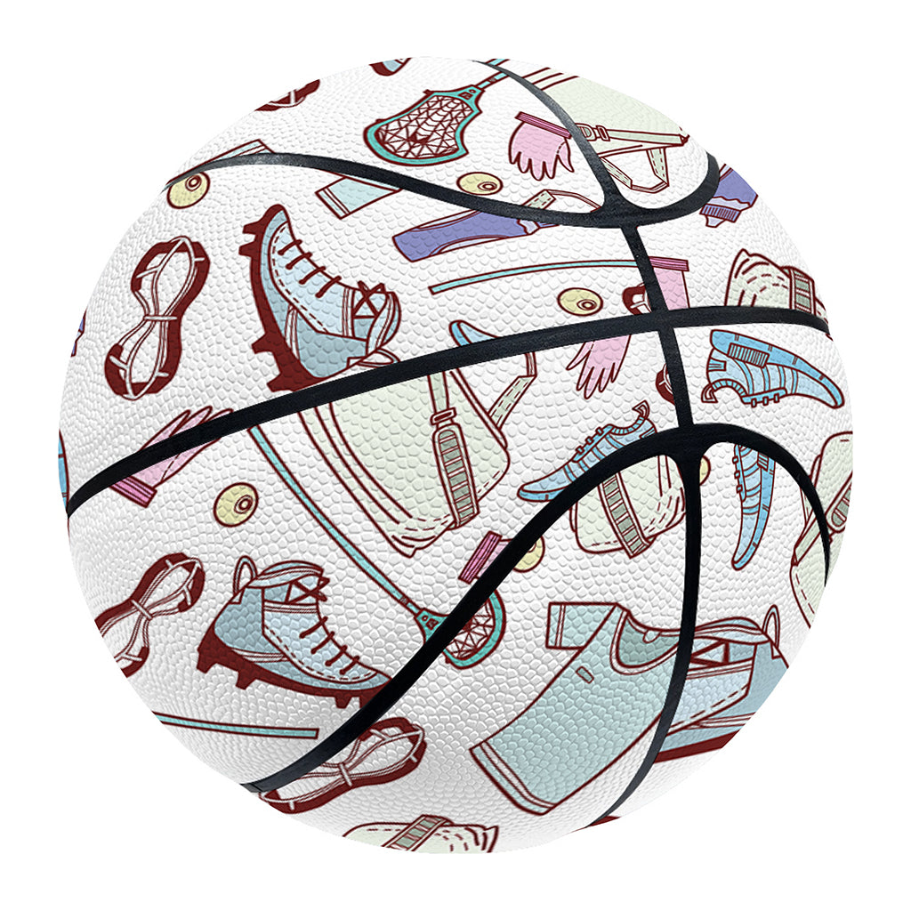 Lacrosse Sport Pattern Print Basketball