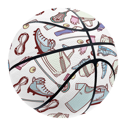 Lacrosse Sport Pattern Print Basketball