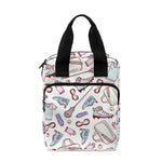 Lacrosse Sport Pattern Print Bible Tote Bag