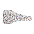Lacrosse Sport Pattern Print Bicycle Seat Cover
