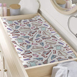Lacrosse Sport Pattern Print Changing Pad Cover