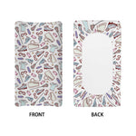 Lacrosse Sport Pattern Print Changing Pad Cover