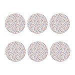 Lacrosse Sport Pattern Print Coaster Set