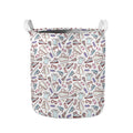 Lacrosse Sport Pattern Print Collapsible Laundry Basket