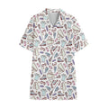 Lacrosse Sport Pattern Print Cotton Hawaiian Shirt