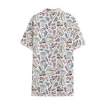 Lacrosse Sport Pattern Print Cotton Hawaiian Shirt