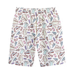 Lacrosse Sport Pattern Print Cotton Shorts