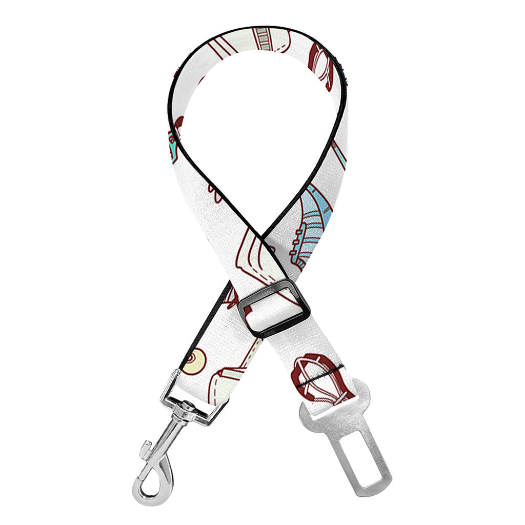 Lacrosse Sport Pattern Print Dog Seat Belt