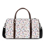 Lacrosse Sport Pattern Print Duffle Bag