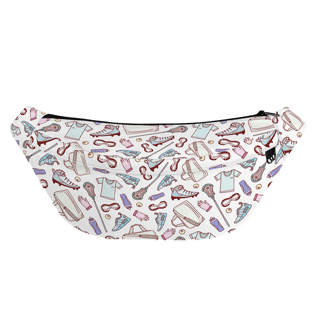 Lacrosse Sport Pattern Print Fanny Pack