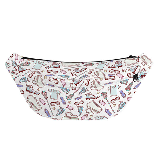 Lacrosse Sport Pattern Print Fanny Pack