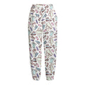 Lacrosse Sport Pattern Print Fleece Lined Knit Pants