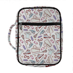 Lacrosse Sport Pattern Print Front Pocket Bible Bag