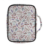 Lacrosse Sport Pattern Print Front Pocket Bible Bag