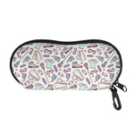 Lacrosse Sport Pattern Print Glasses Case